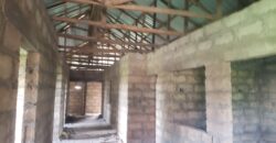 Uncompleted 18 rooms selfcon for sale on 4plot of land