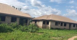 Uncompleted 18 rooms selfcon for sale on 4plot of land
